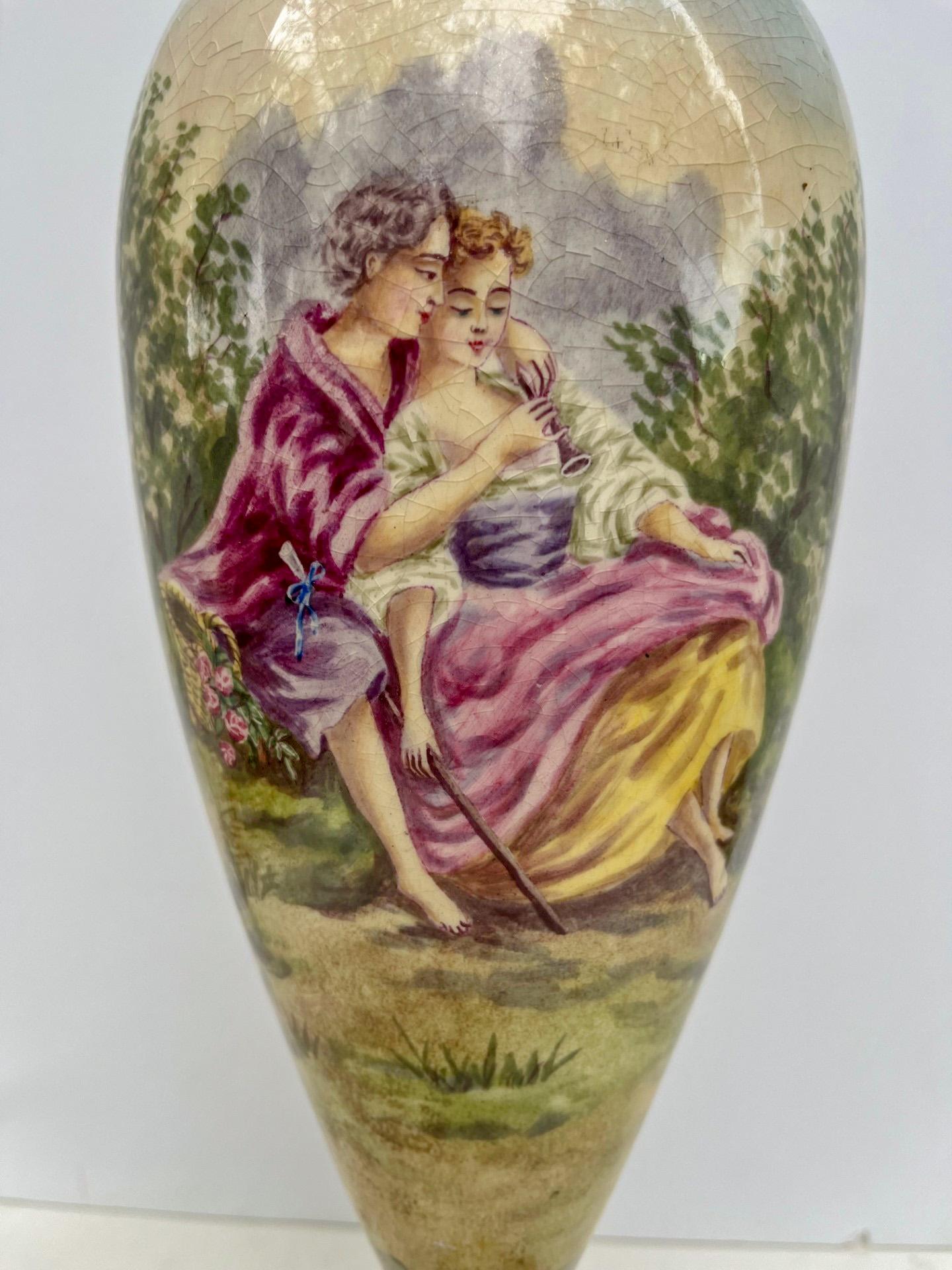 French 19th Century Napoleon III Sevres Style Porcelain Vase 5
