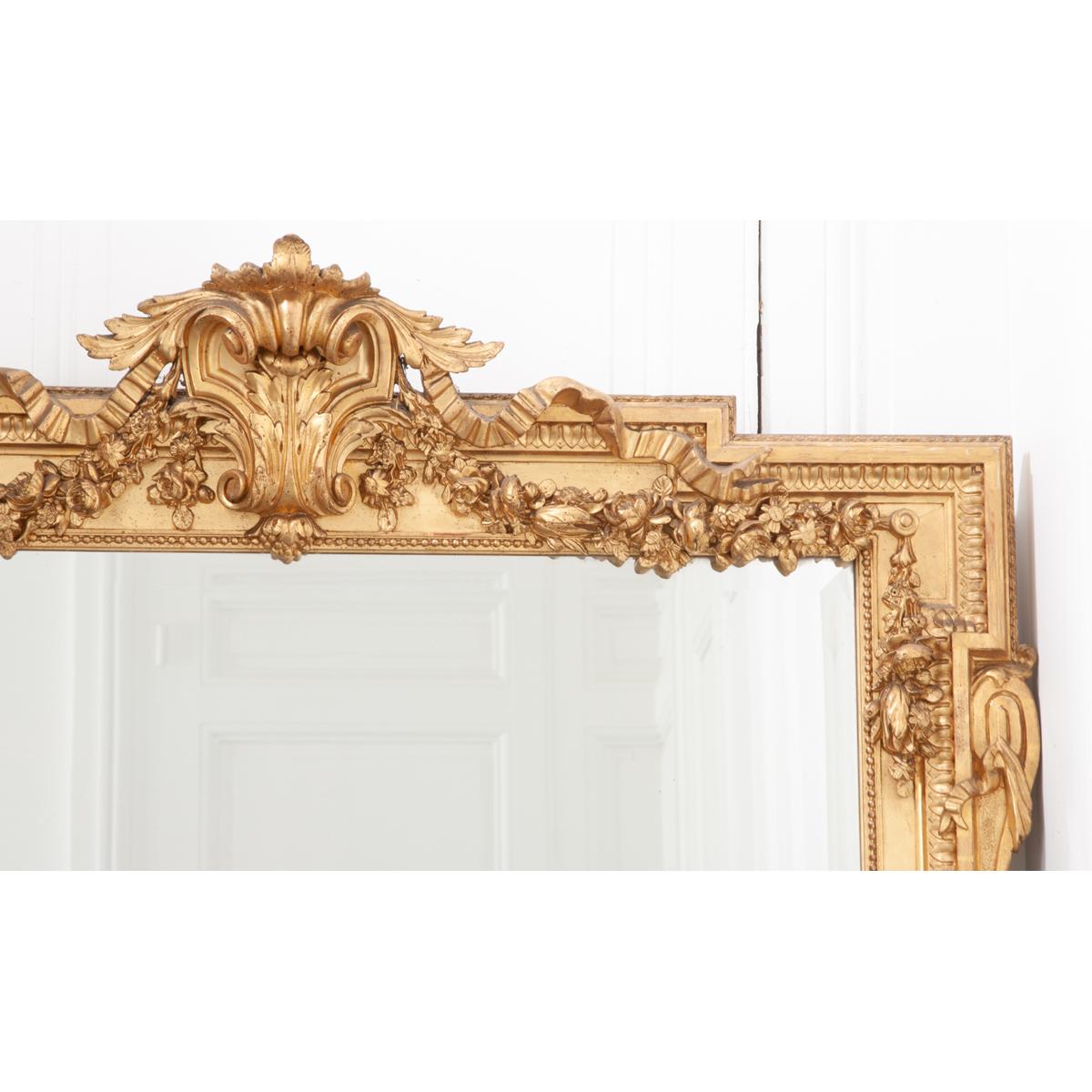 Französischer Spiegel im Napoleon-III-Stil des 19. Jahrhunderts (Glas) im Angebot