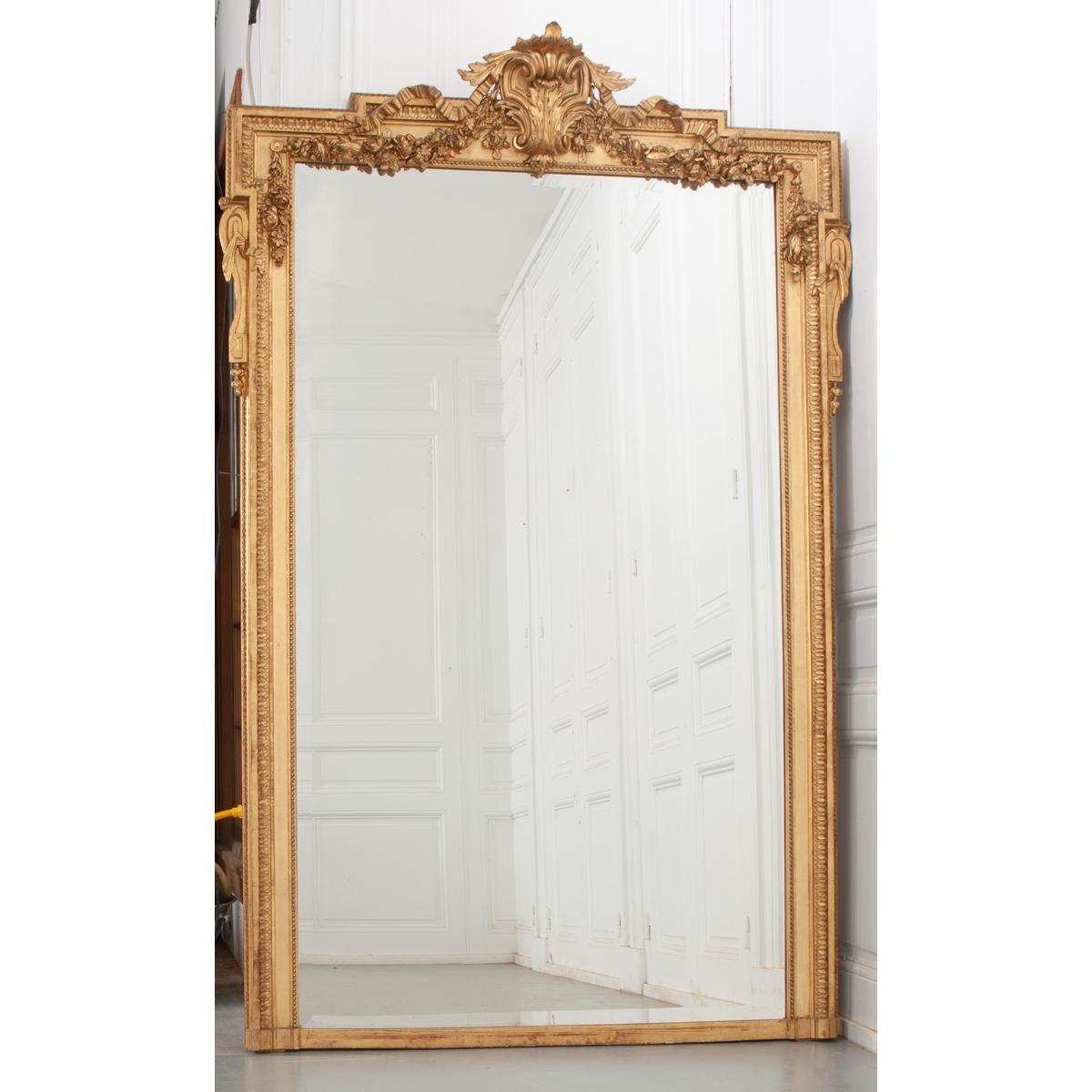 Französischer Spiegel im Napoleon-III-Stil des 19. Jahrhunderts im Angebot 3
