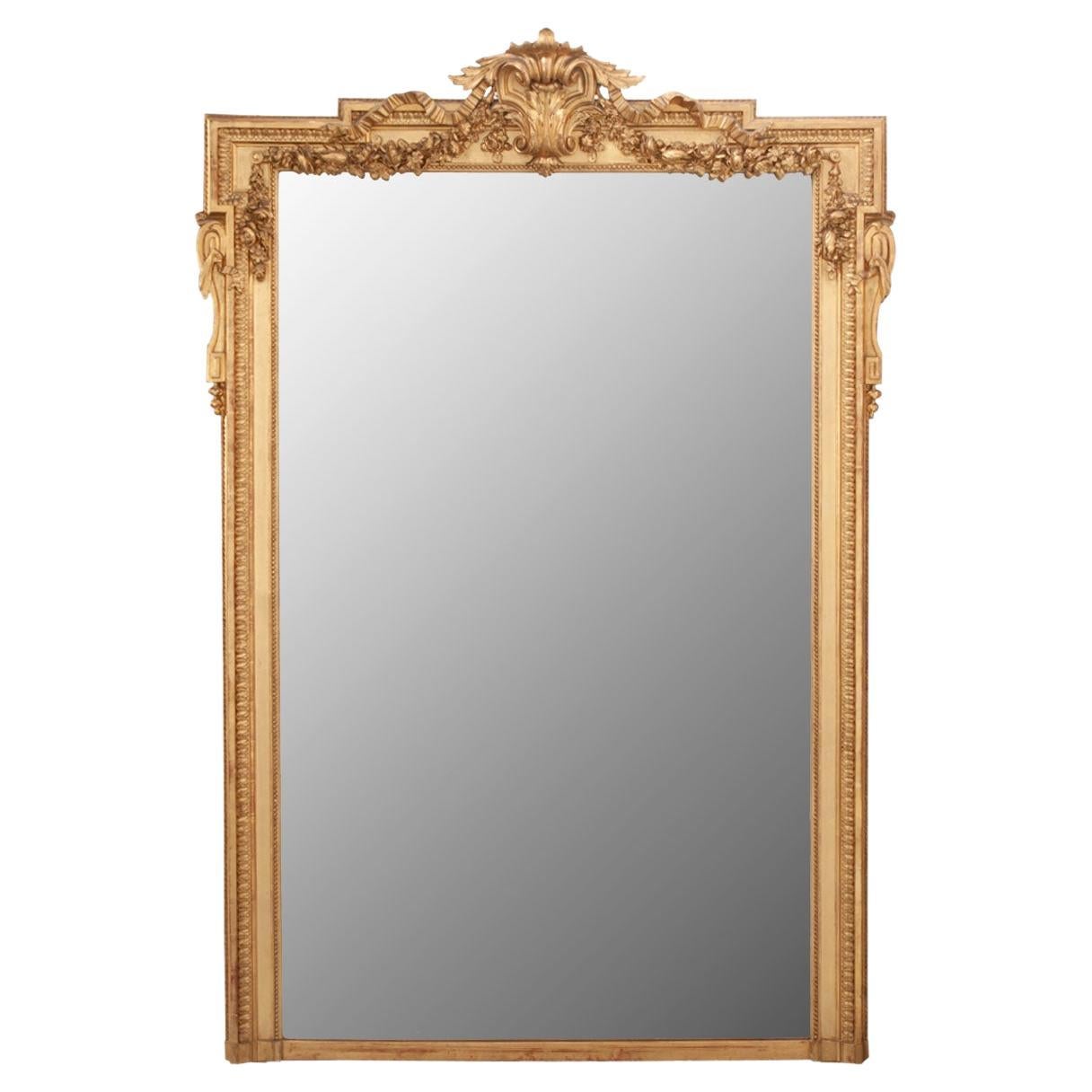 Französischer Spiegel im Napoleon-III-Stil des 19. Jahrhunderts im Angebot