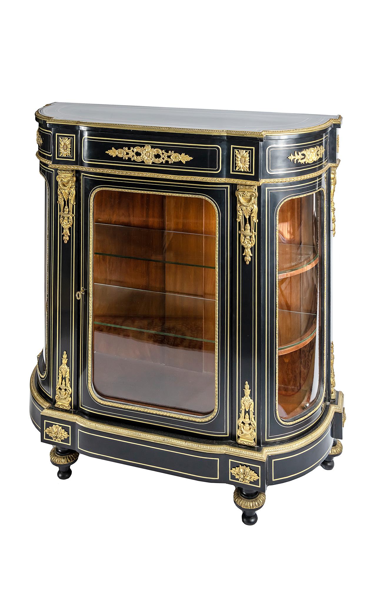 French 19th Century Napoleon III Vitrine Cabinet For Sale 3