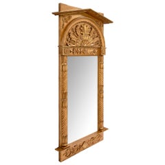 French 19th Century Neo-Classical Giltwood Mirror