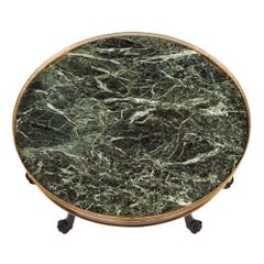 French 19th Century Neo-Classical St. Mahogany, Marble, And Ormolu Center Table