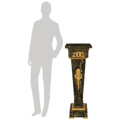 French 19th century Neo-Classical st. Marble and Ormolu pedestal