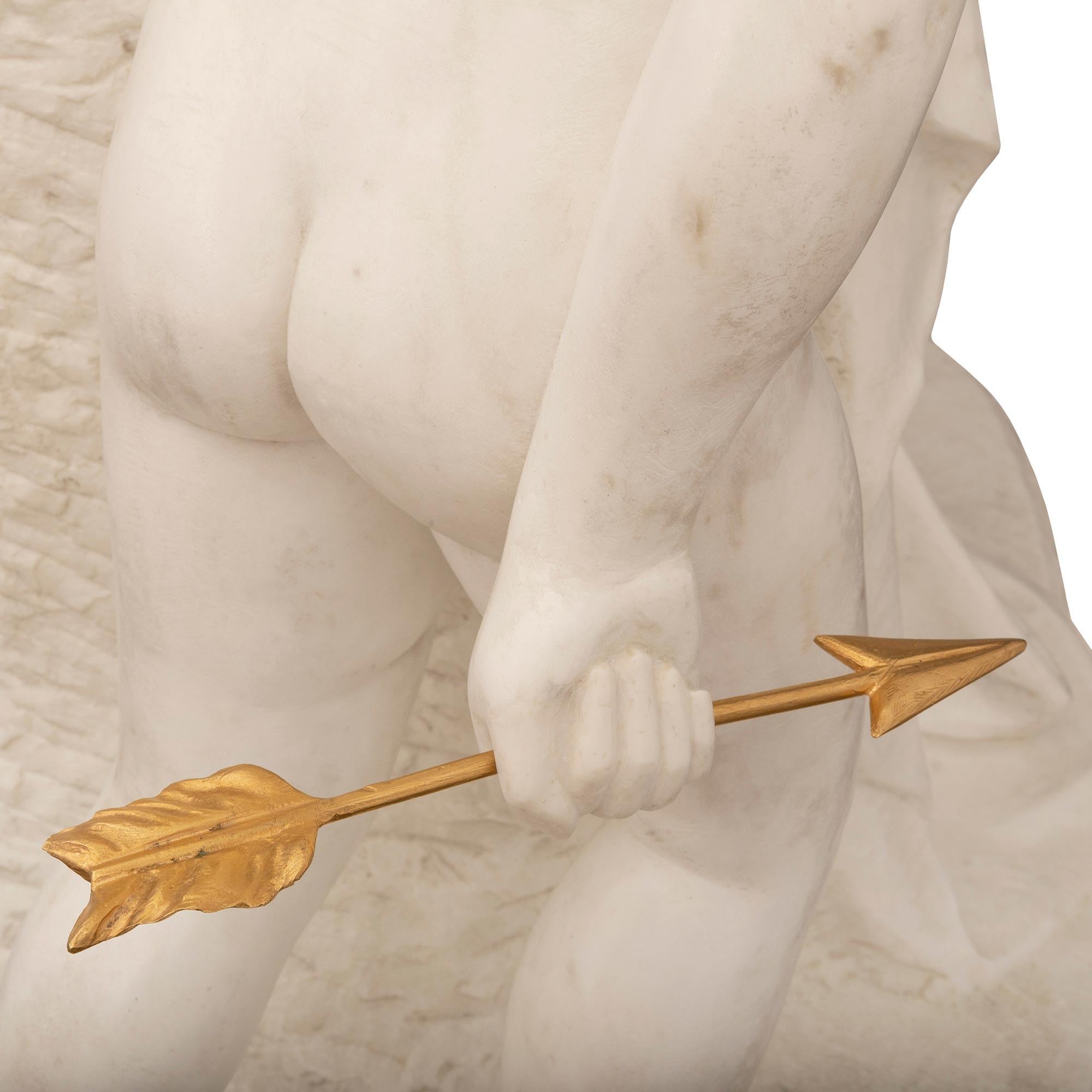 Statua di marmo neo-classica francese del XIX secolo in vendita 2