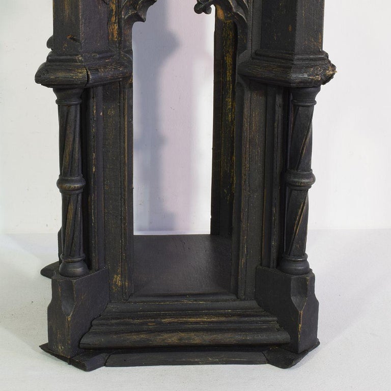 French 19th Century Neo Gothic Architectural Wooden Model of a Tower ...