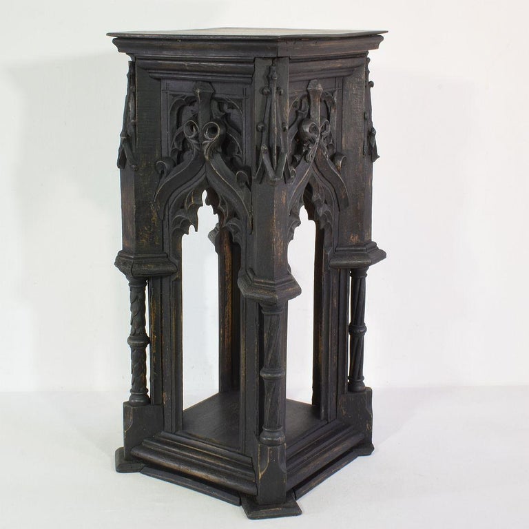 French 19th Century Neo Gothic Architectural Wooden Model of a Tower ...