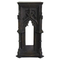 French 19th Century Neo Gothic Architectural Wooden Model of a Tower Element