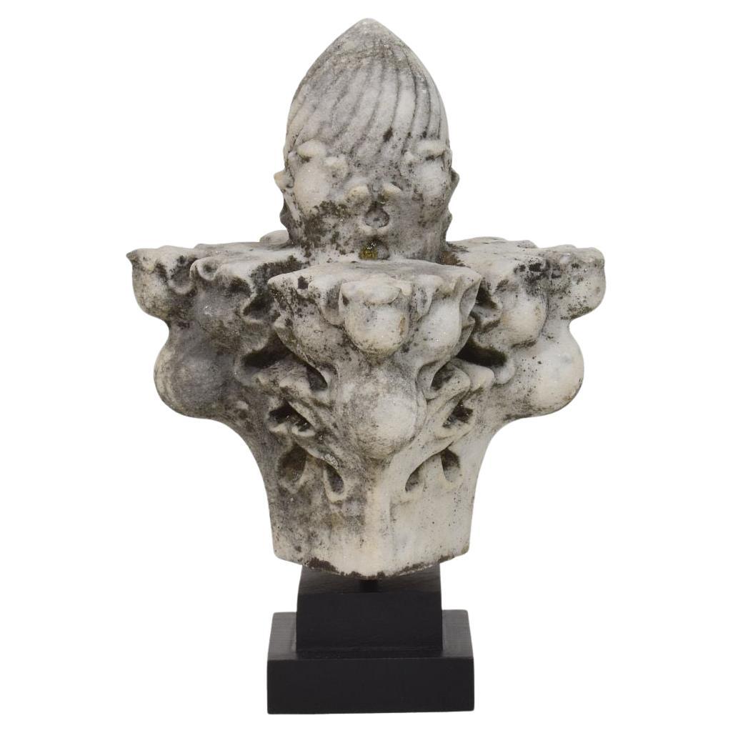 French 19th Century Neo Gothic Marble finial