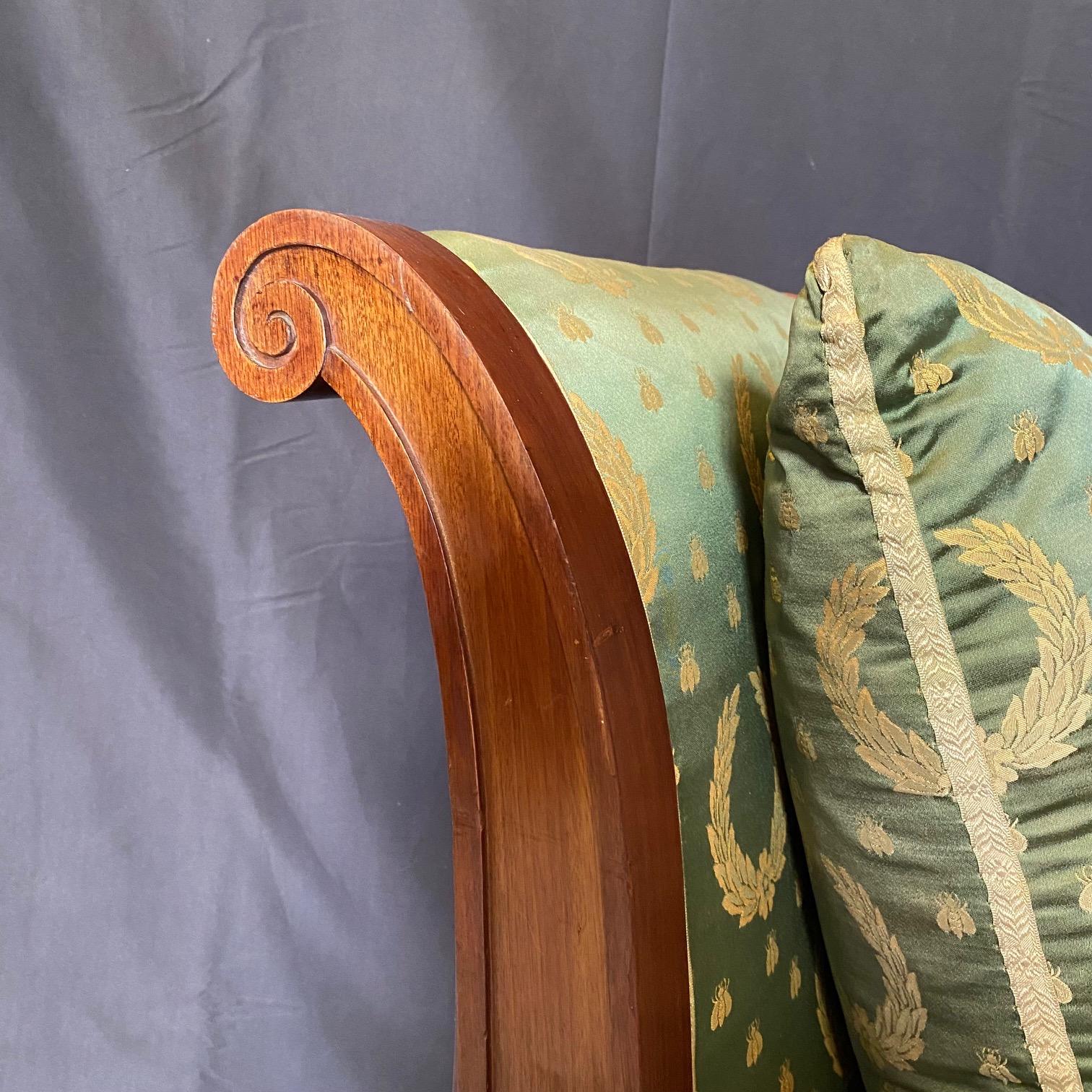 French 19th Century Neoclassical Recamier or Chaise Lounge For Sale 8