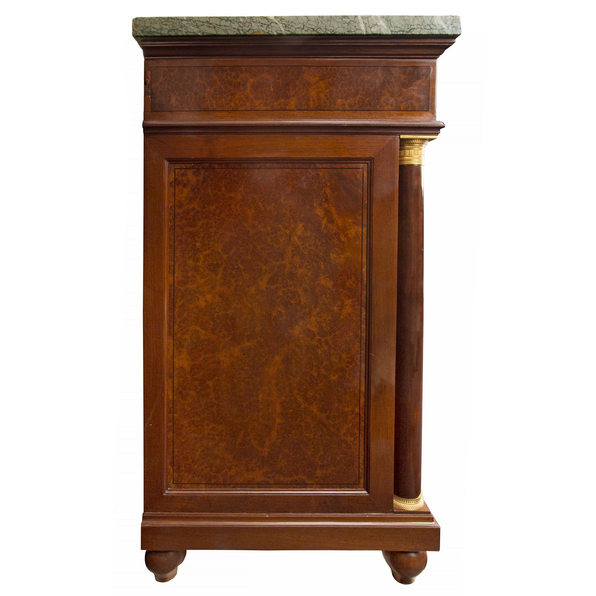 French 19th Century Neoclassical St. Mahogany and Burl Walnut Buffet For Sale 1