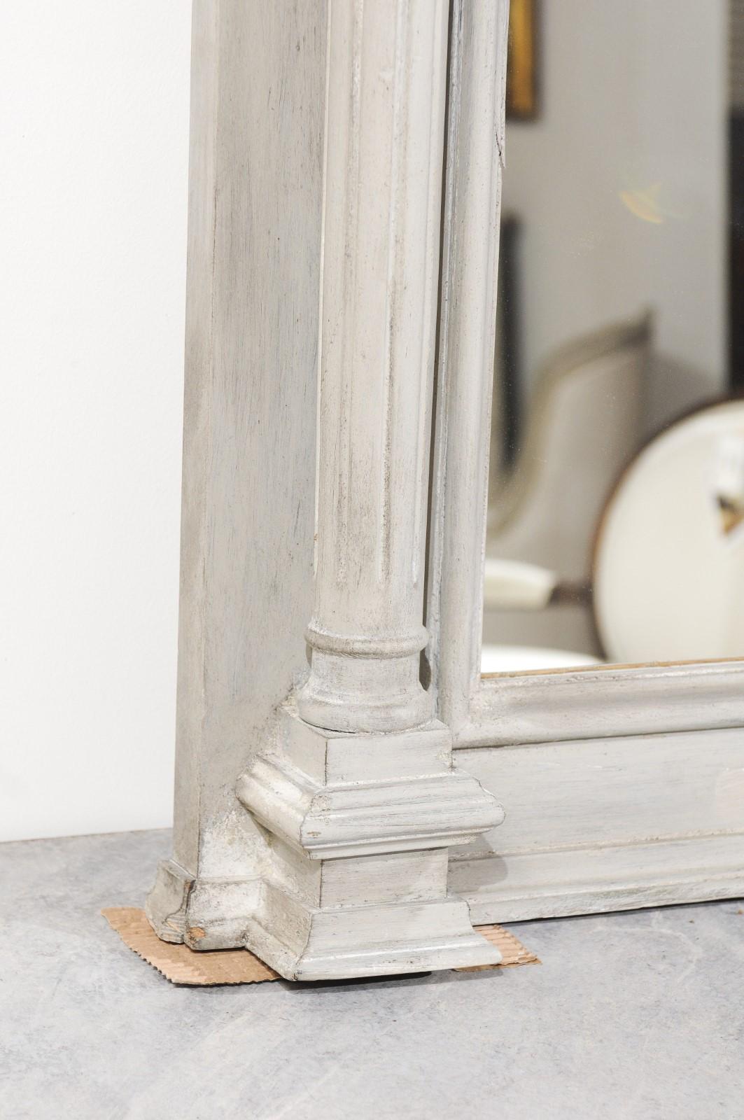 French 19th Century Neoclassical Style Architectural Element Made into a Mirror For Sale 2