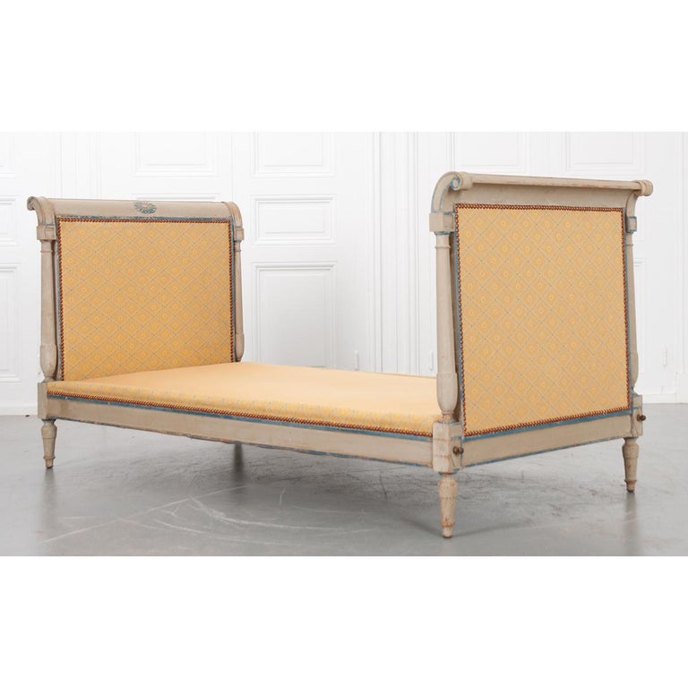 Upholstery French 19th Century Neoclassical-Style Bed For Sale