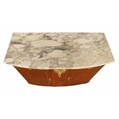 French 19th Century Neoclassical Style Burl Walnut, Tulipwood and Ormolu Buffet