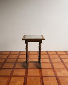French 19th Century Neoclassical Style Marble Top Side Table