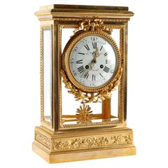 Antique French 19th Century Neoclassical Style Régulateur De Cheminée 