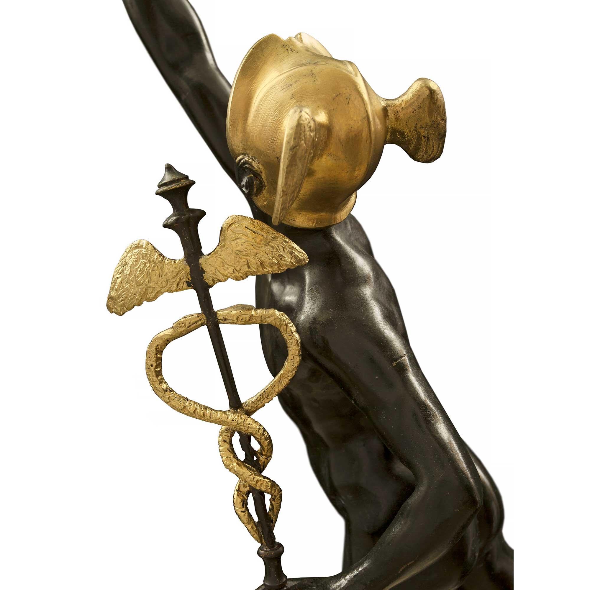 Französische Statue des Mercury im neoklassischen Stil des 19. Jahrhunderts im Angebot 3
