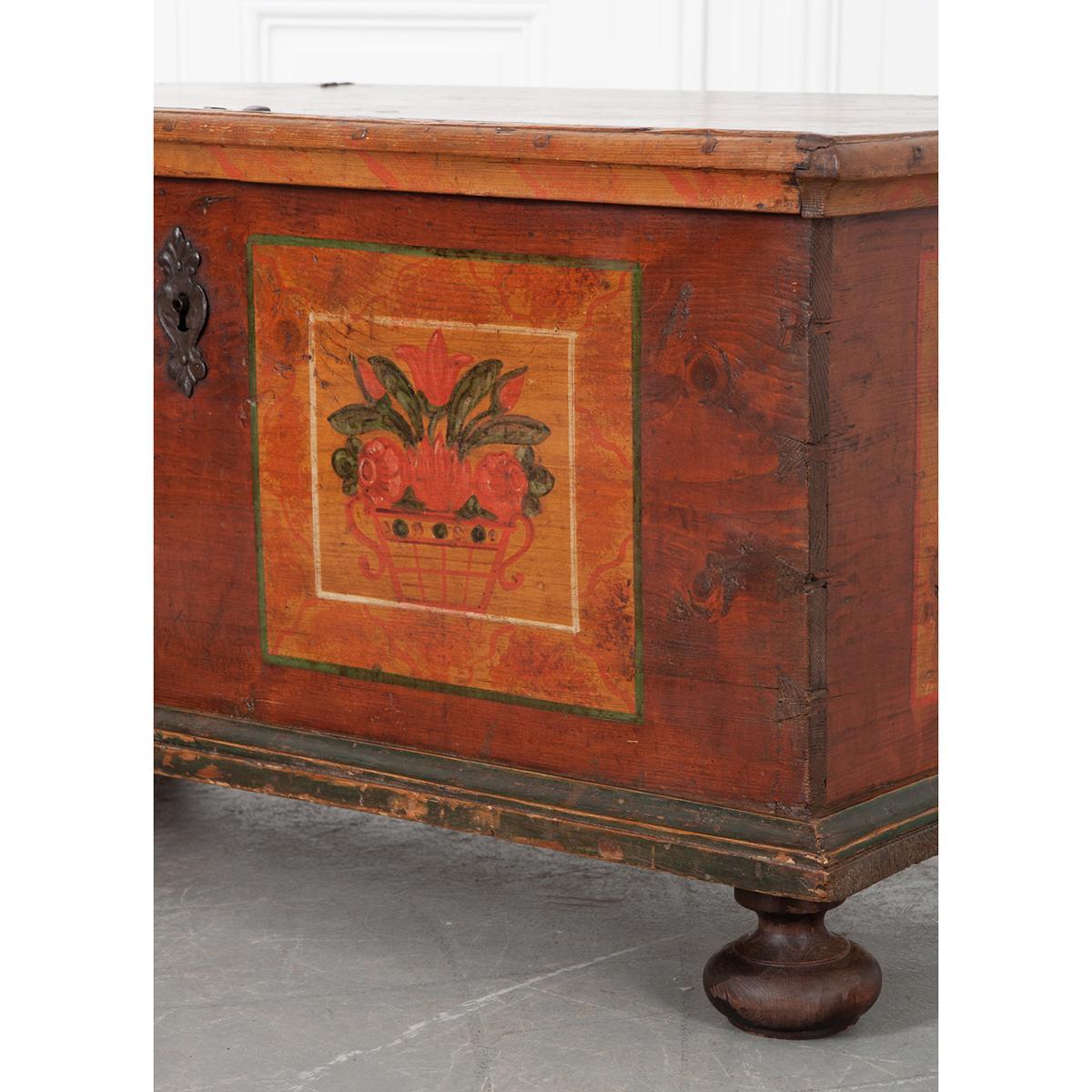 French 19th Century Oak Alsation Coffer 2