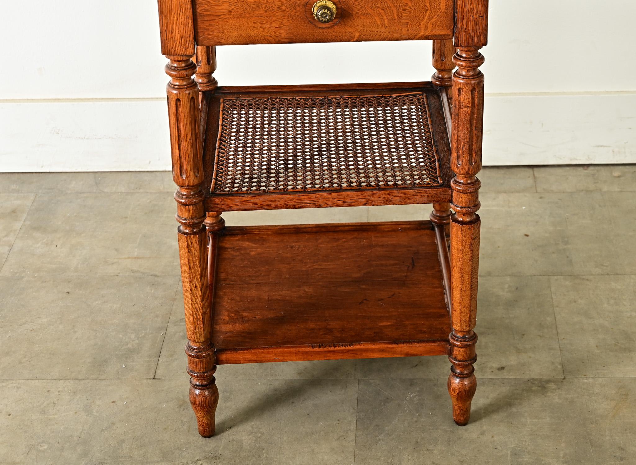 Other French 19th Century Oak and Cane Etagere