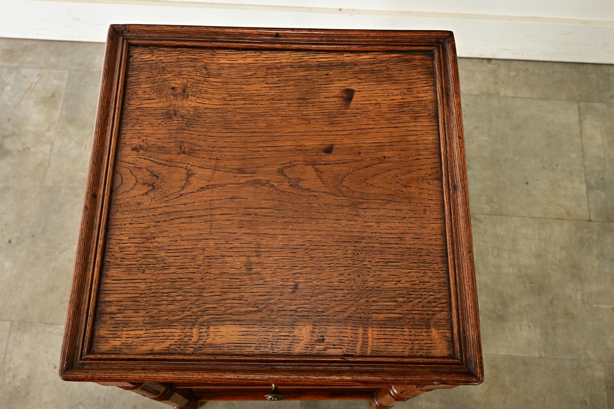 French 19th Century Oak and Cane Etagere 1
