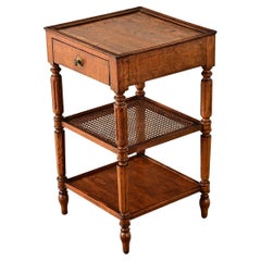 French 19th Century Oak and Cane Etagere