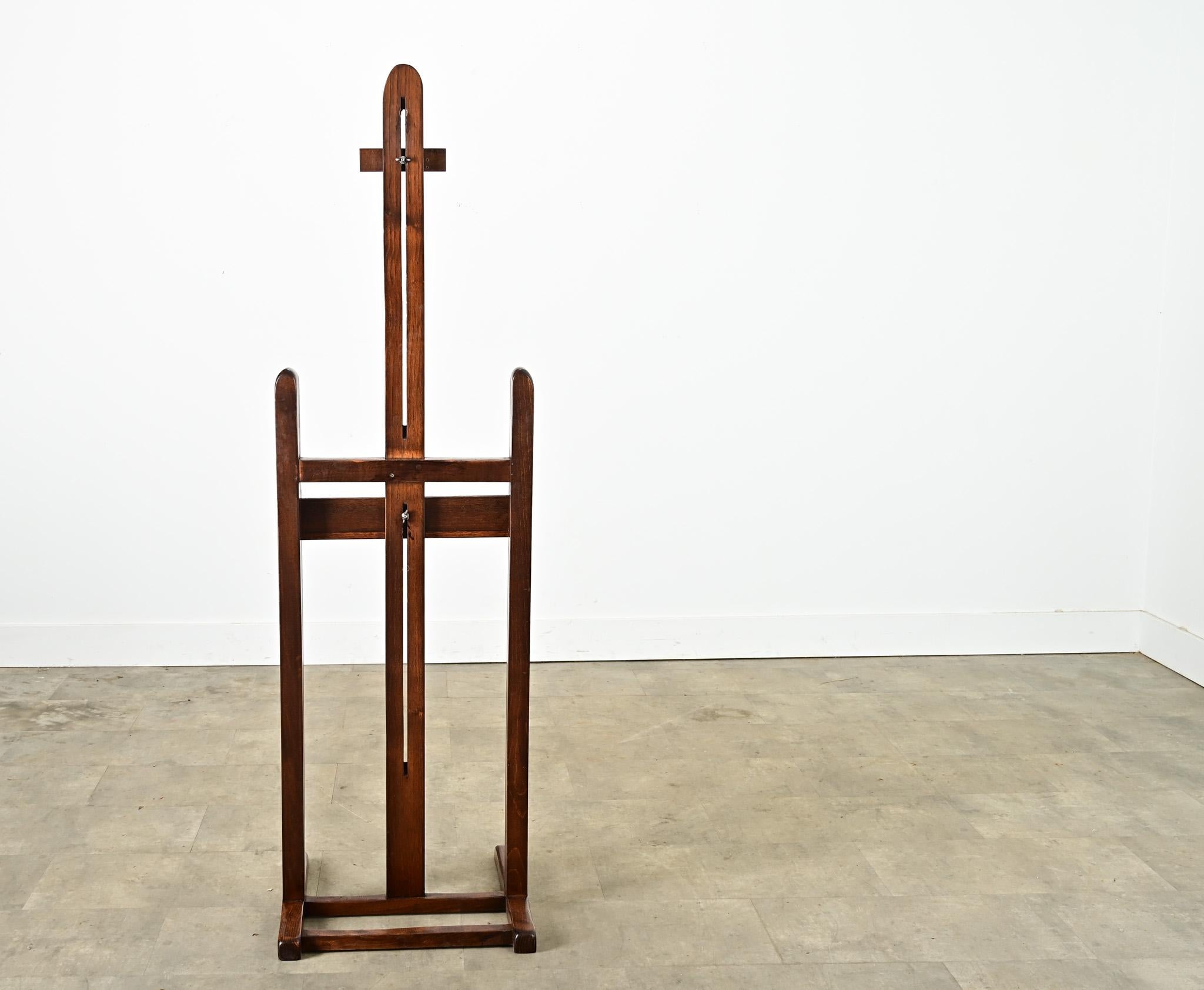 Cavalletto da artista francese in Oak del XIX secolo in vendita 1