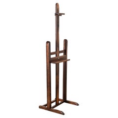 Cavalletto da artista francese in Oak del XIX secolo