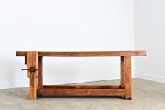 French 19th Century Oak & Beech Artisan’s Workbench