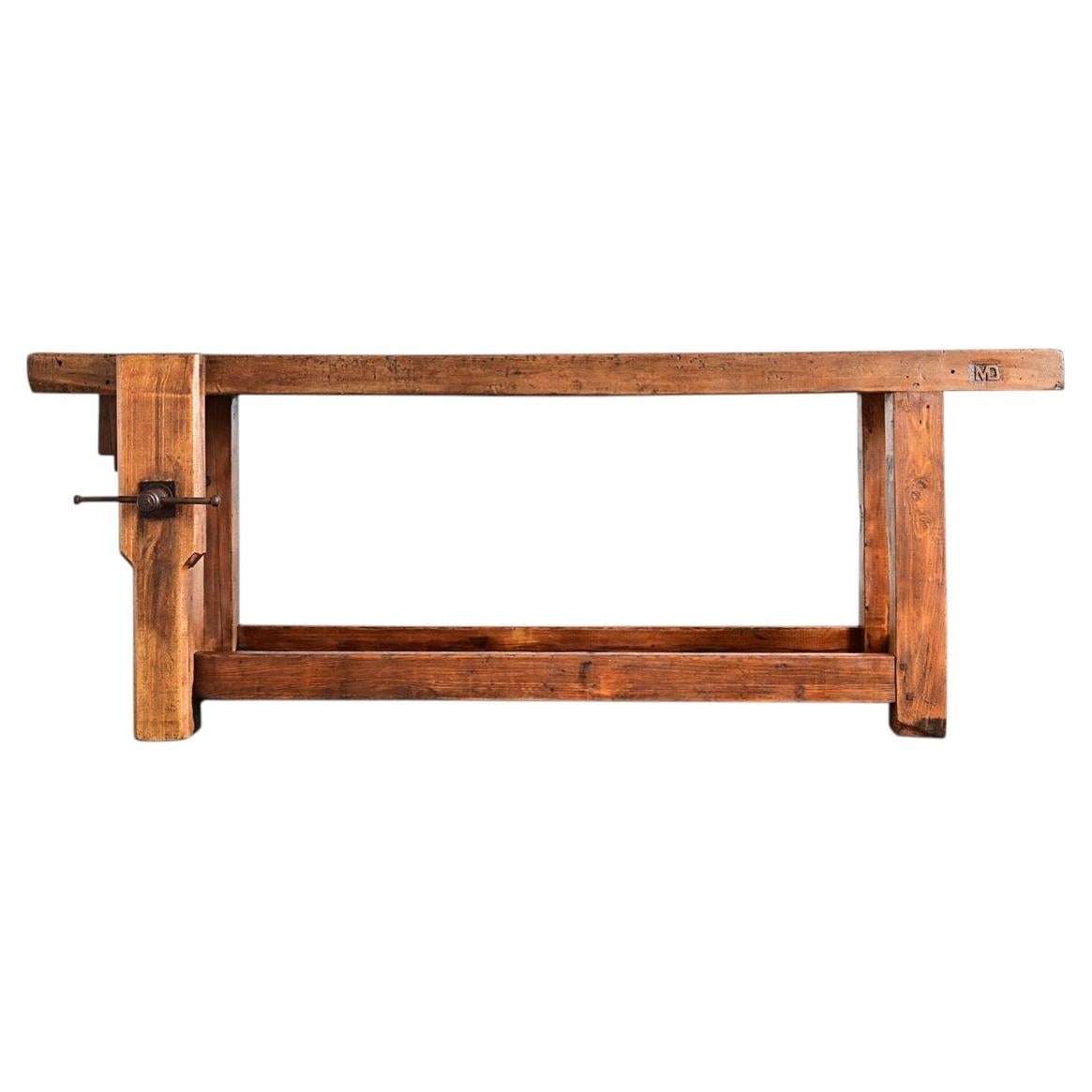 French 19th Century Oak & Beech Artisan’s Workbench