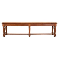 Antique French 19th Century Oak Bench