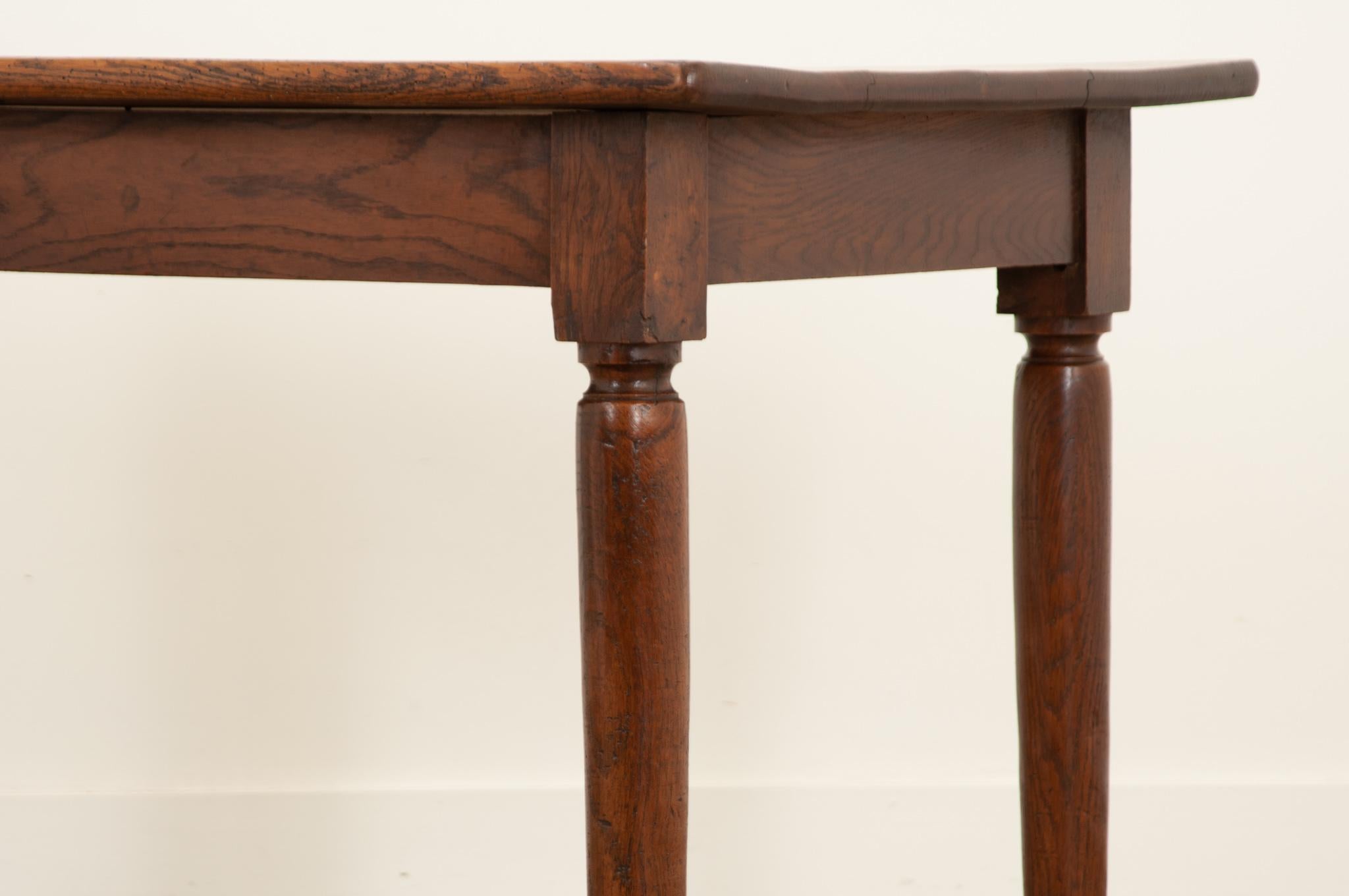 French 19th Century Oak Bistro Table 4