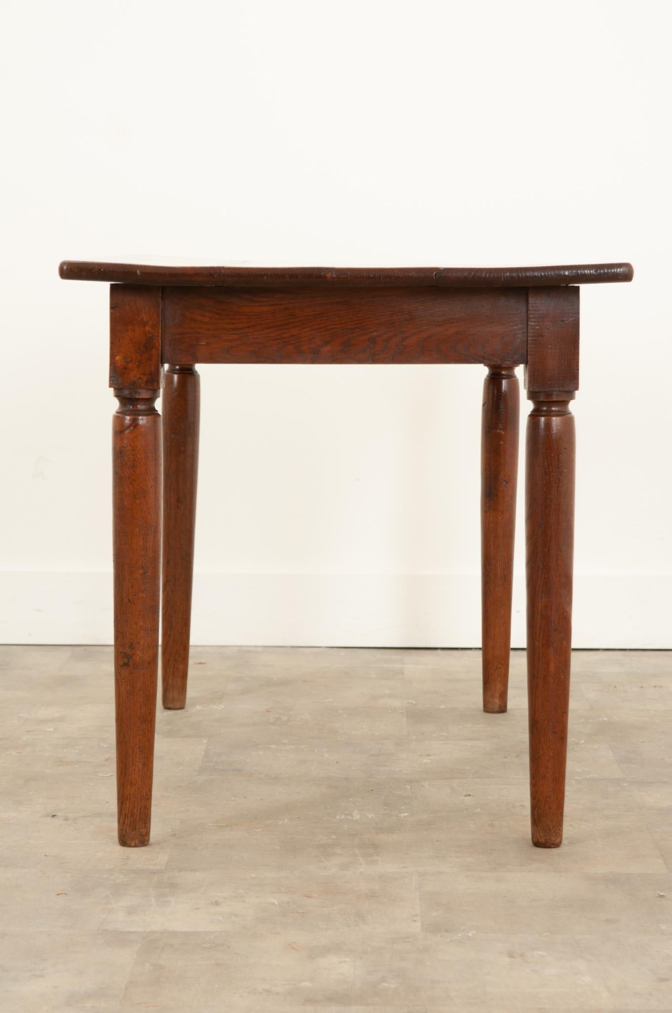 French 19th Century Oak Bistro Table 3