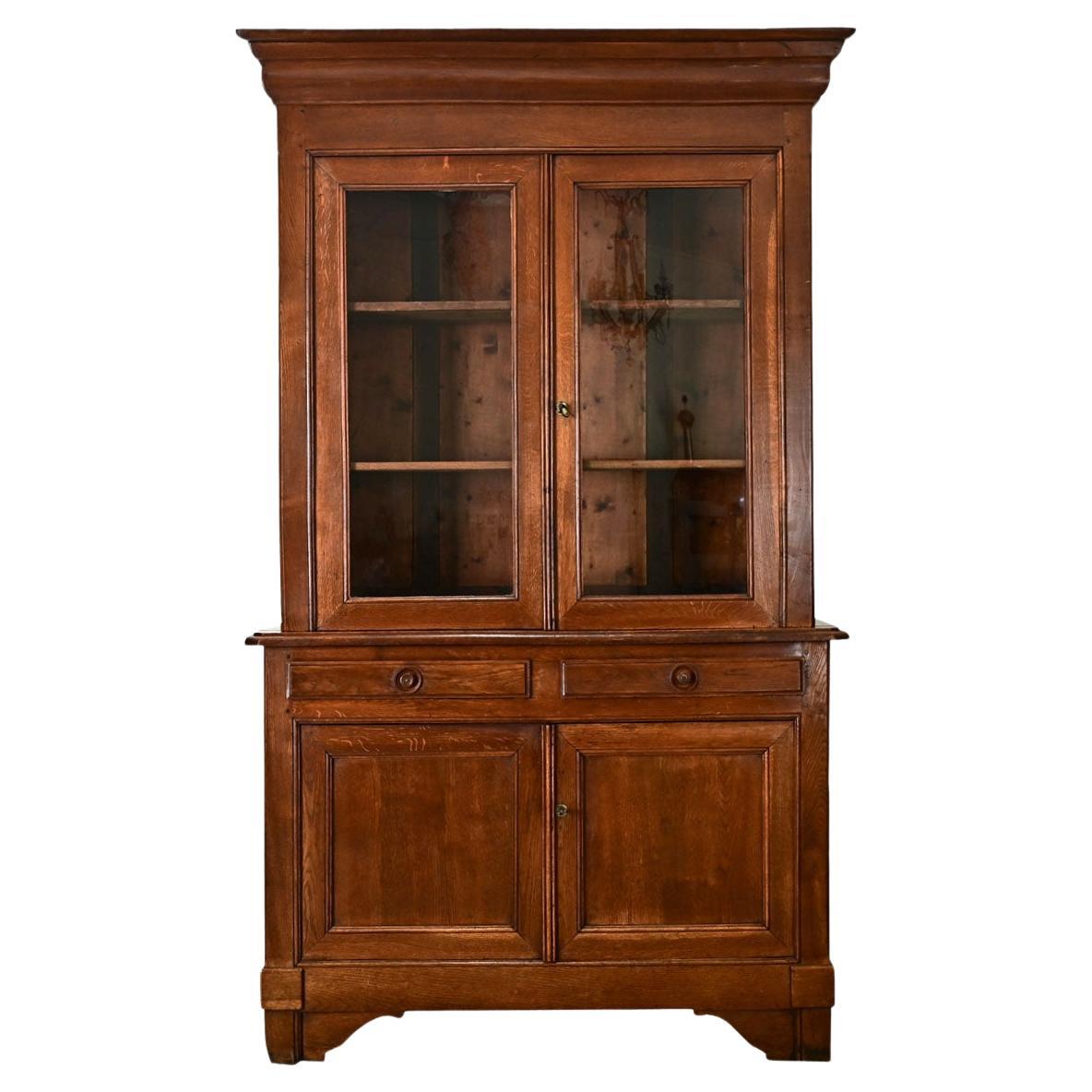 French 19th Century Oak Buffet a Deux Corps