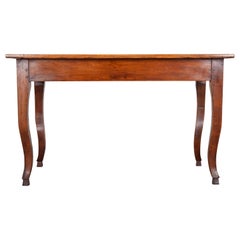 French, 19th Century Oak Cabriole Leg Table
