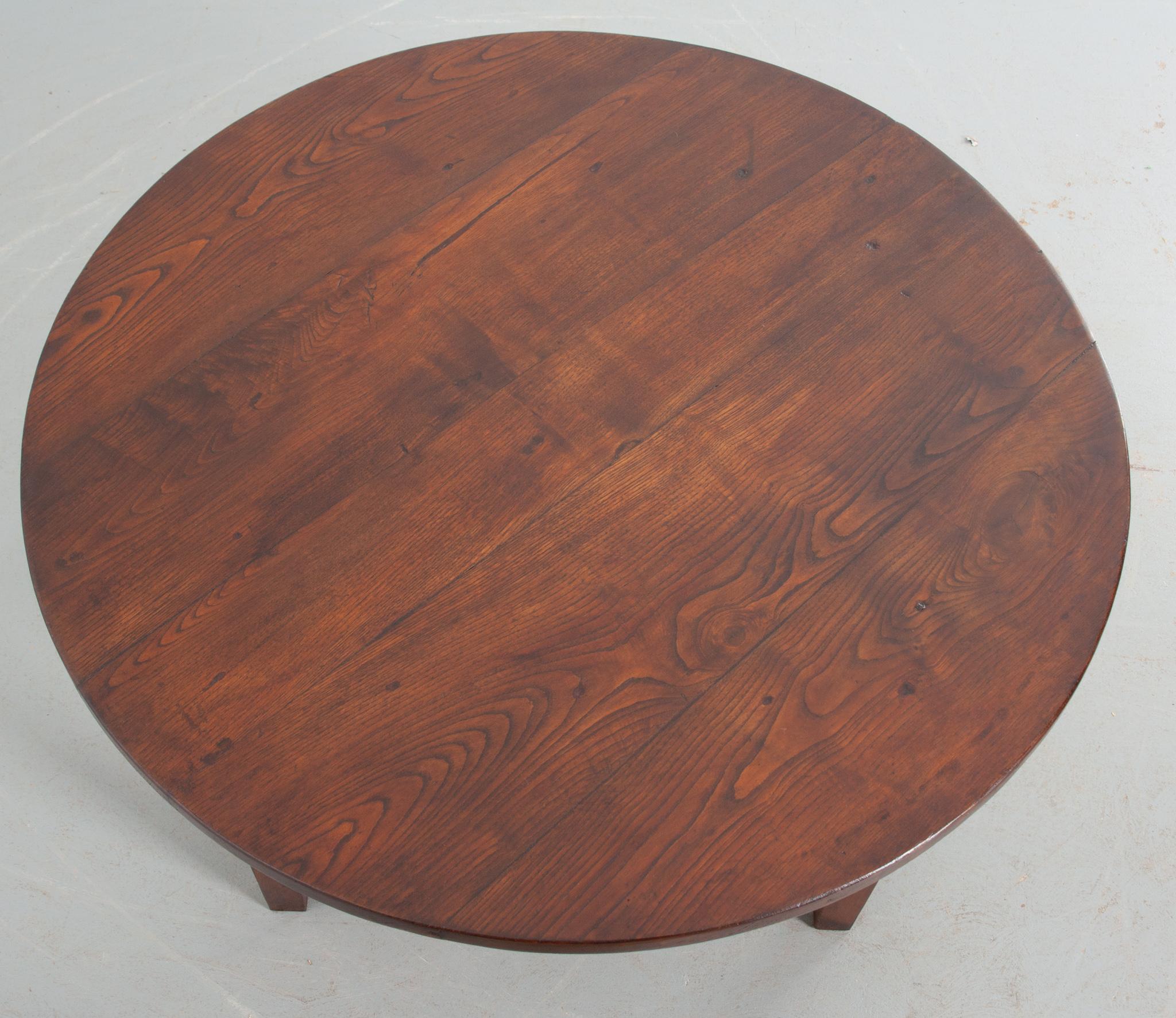 Hand-Crafted French 19th Century Oak Coffee Table
