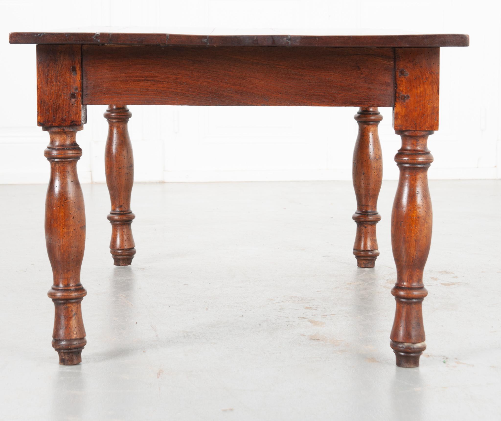 French 19th Century Oak Coffee Table 1