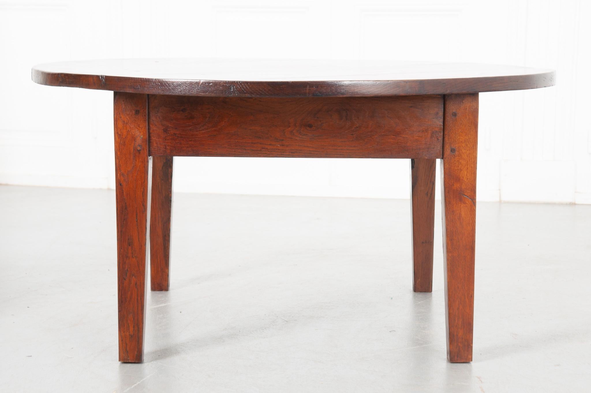 French 19th Century Oak Coffee Table 2