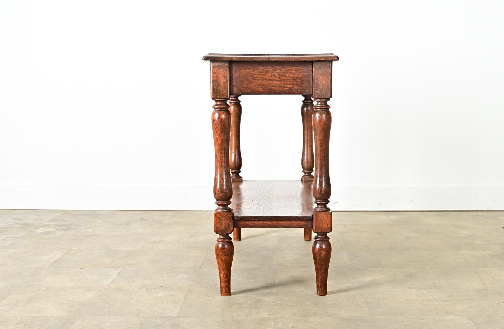 Consola francesa de roble del siglo XIX en venta 3