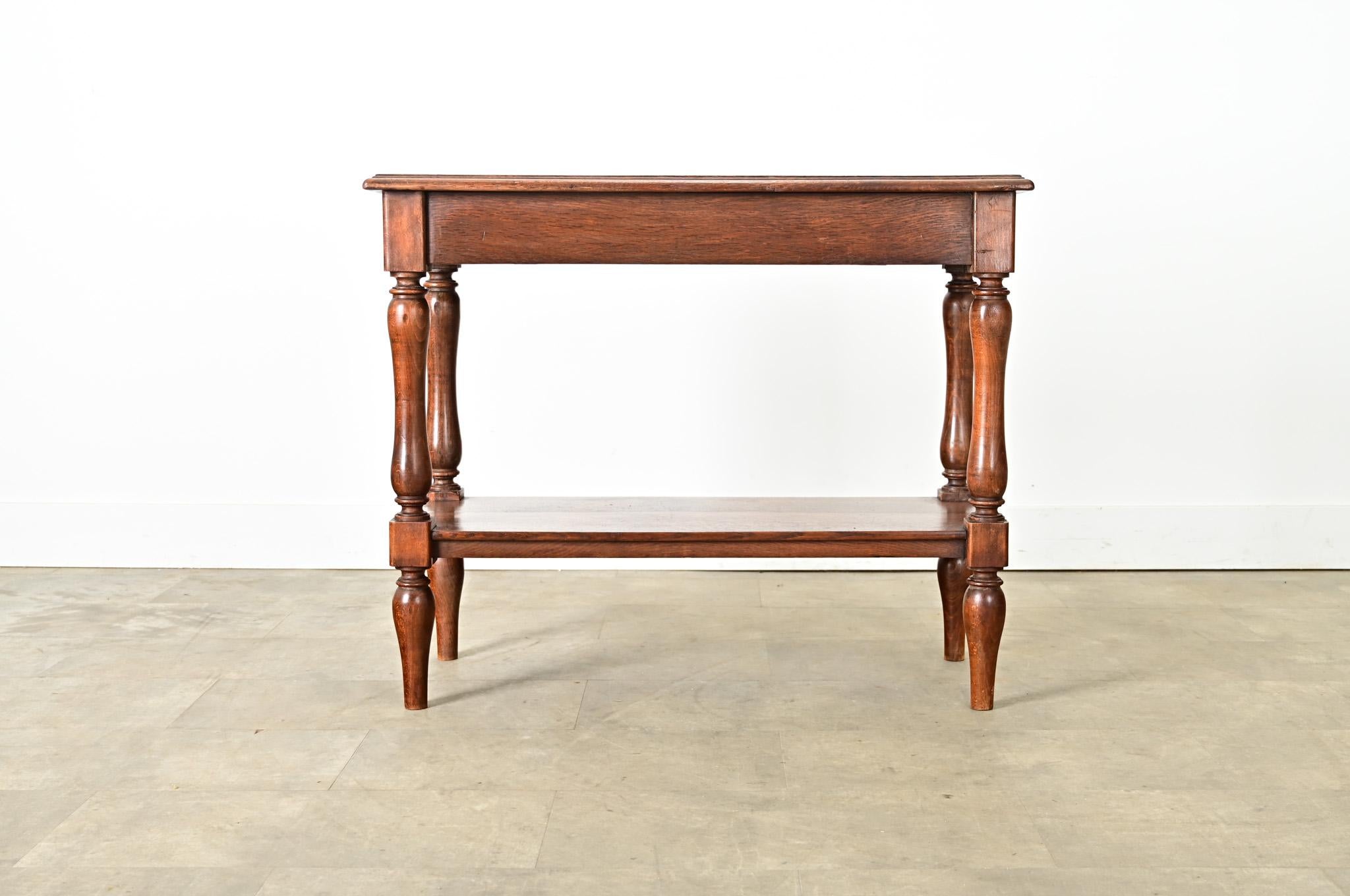 Consola francesa de roble del siglo XIX en venta 4