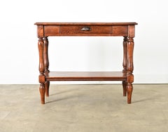 Consola francesa de roble del siglo XIX