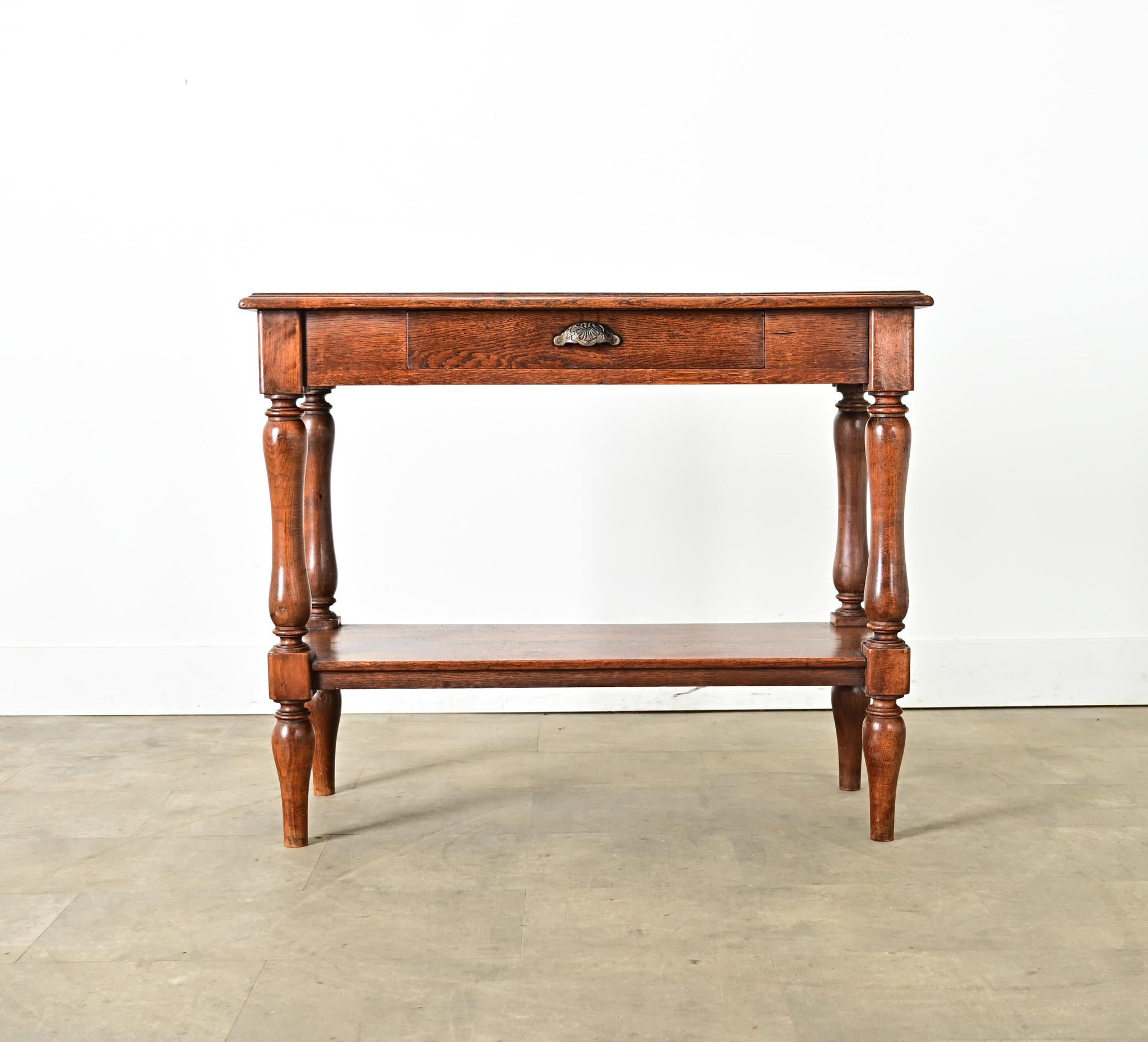 Consola francesa de roble del siglo XIX Provincial francés en venta