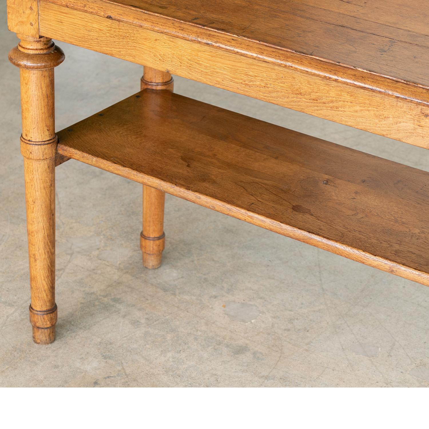 French 19th Century Oak Console Table 5