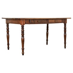 French 19th Century Oak Desk-Table French 19th Century Oak Desk-Table