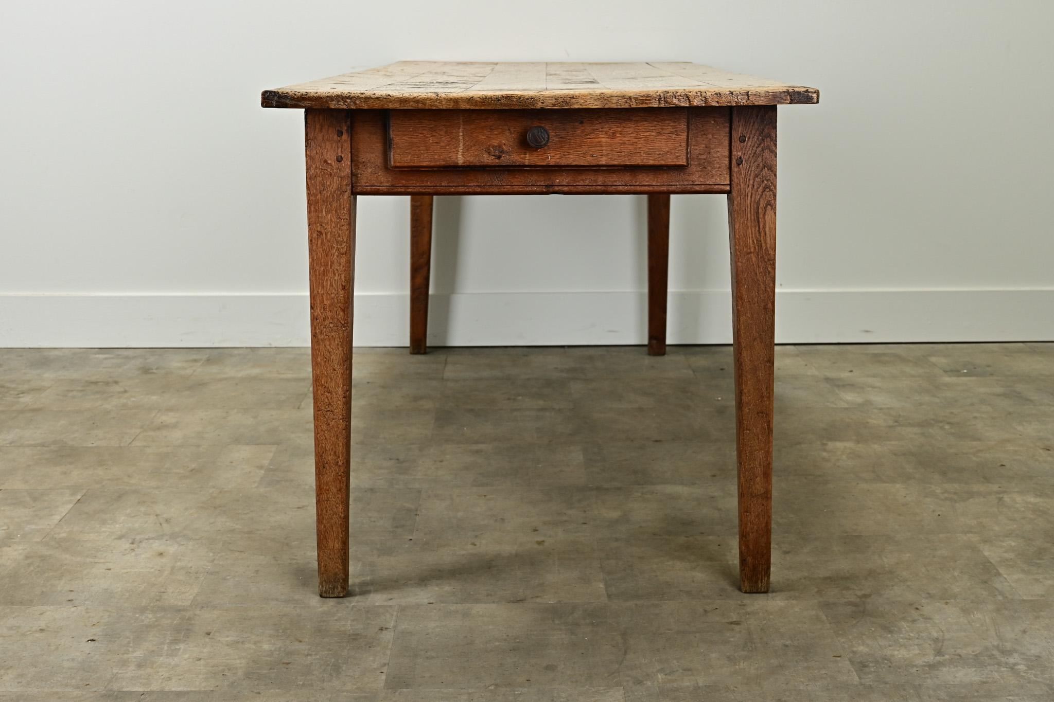 French 19th Century Oak Dining Table 8
