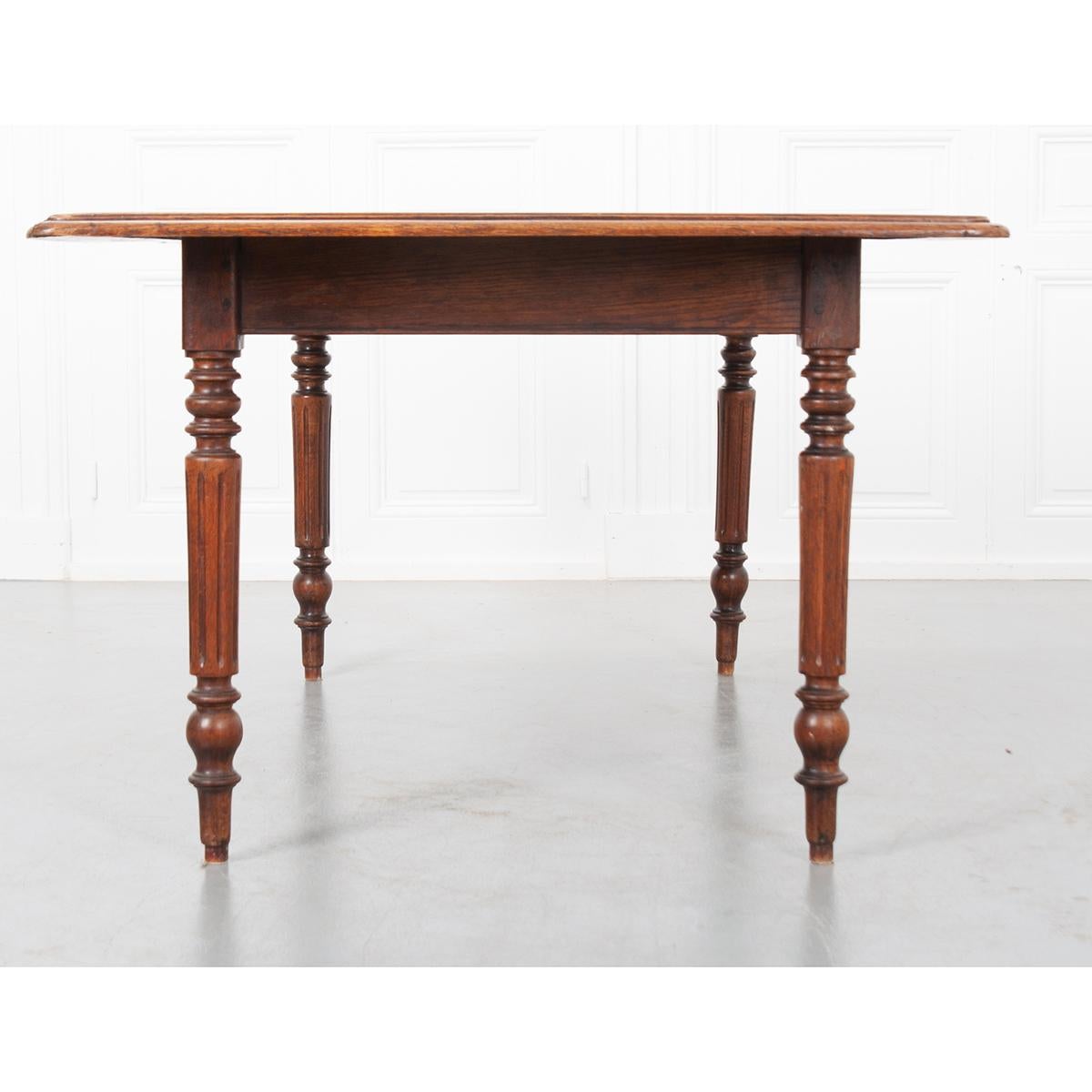 French 19th Century Oak Dining Table 1