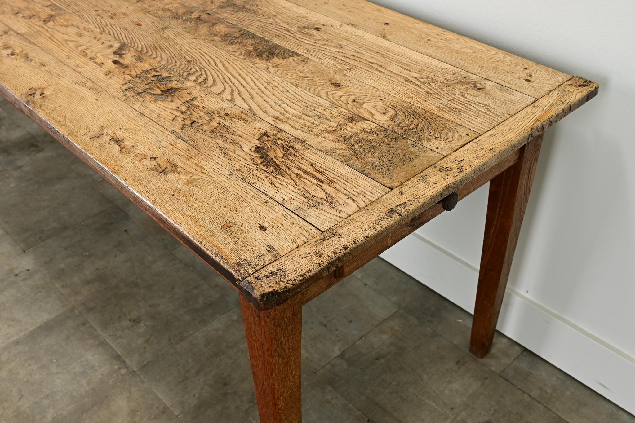 French 19th Century Oak Dining Table 3