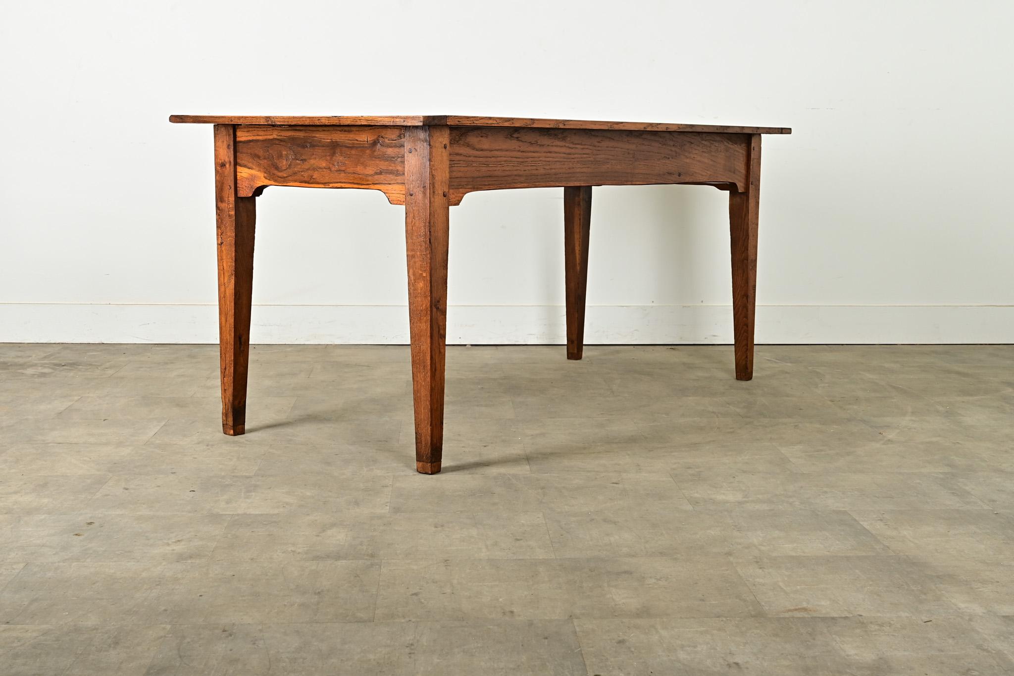 Mesa de comedor francesa de roble del siglo XIX en venta 2