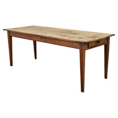 Table de salle à manger française en Oak du 19ème siècle