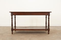 French 19th Century Oak Drapery Table
