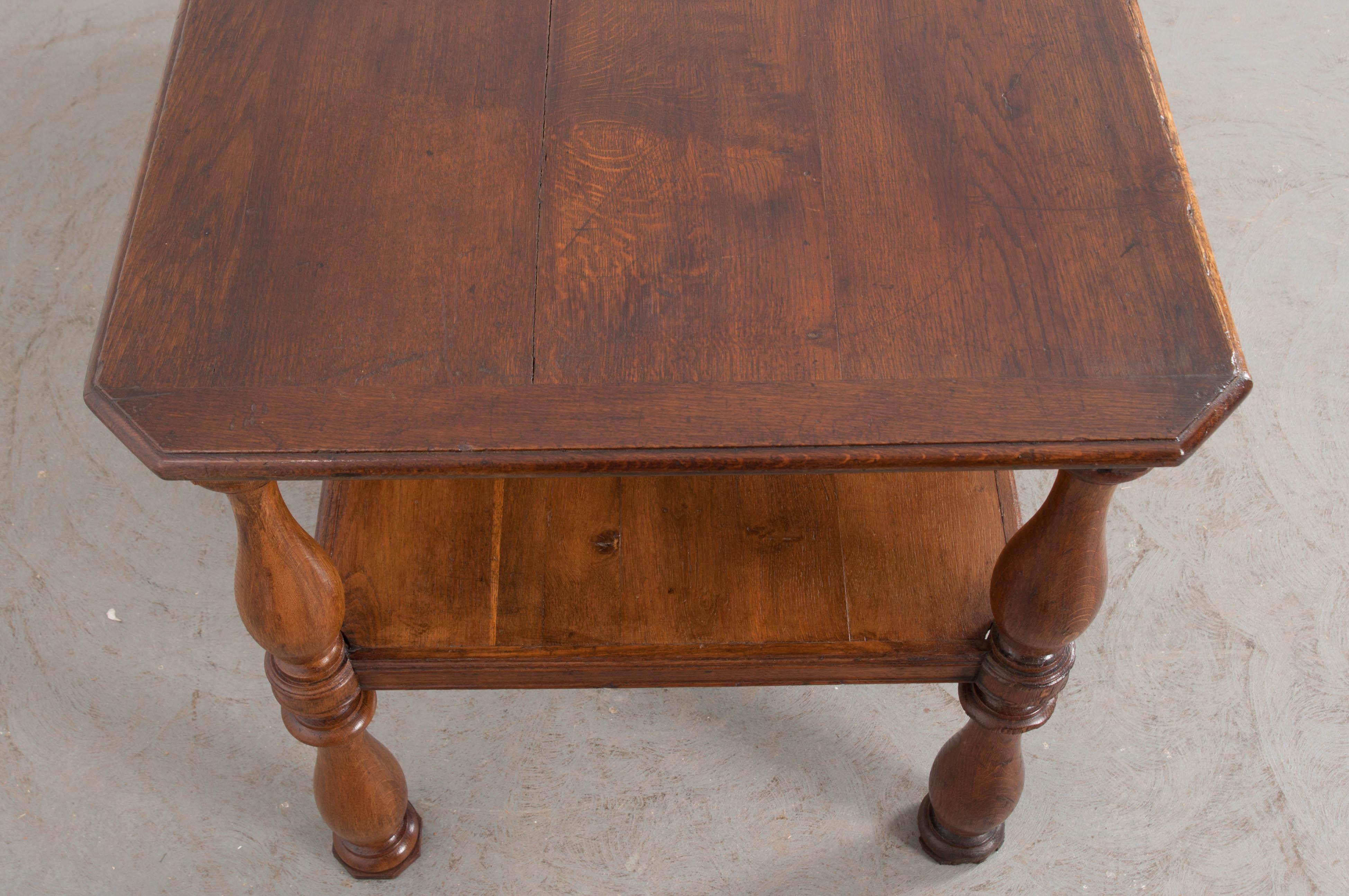 French 19th Century Oak Drapery Table 2
